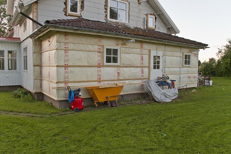 Tilläggsisolering av gaveln