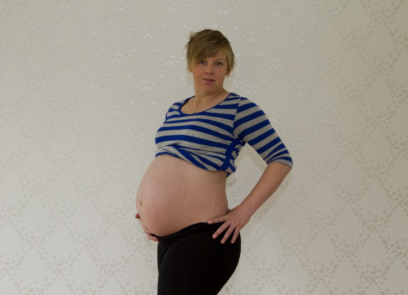 Gravidbild vecka 40 + 1 dag