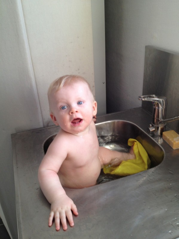 Snabbtvätt, när det blivit för grisigt vid matbordet