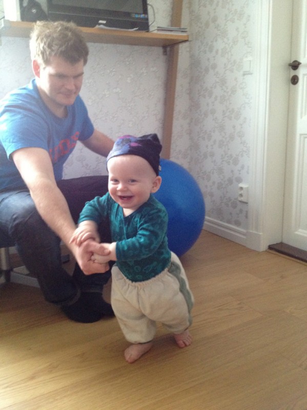 Nu vill han helst springa, så det gäller att vara med